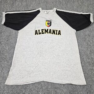 Alemania Germany Futbol TShirt Mens Large Soccer Gray Spanish‎ Fan Graphic Tee